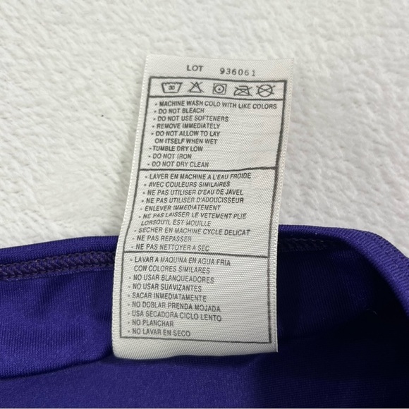 Vtg Nike Dri Fit Women's XL Deep Purple Made in USA Short Sleeve Athletic TShirt - Picture 8 of 10